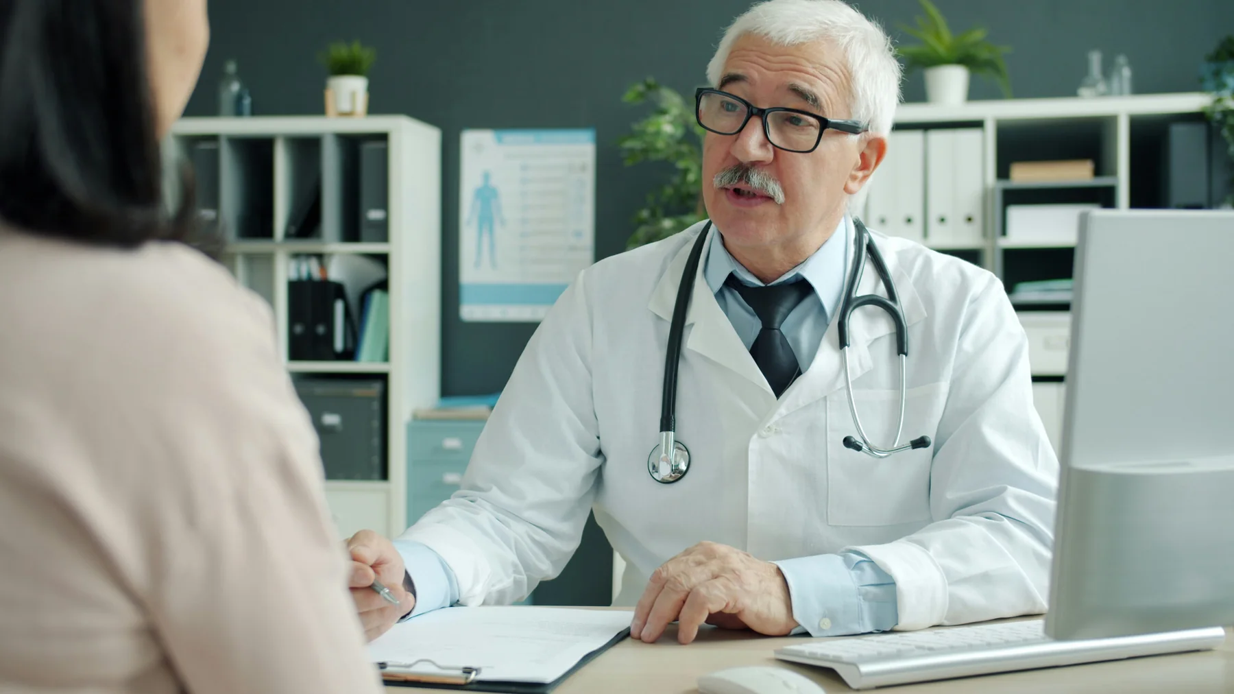 Medical professional in consultation