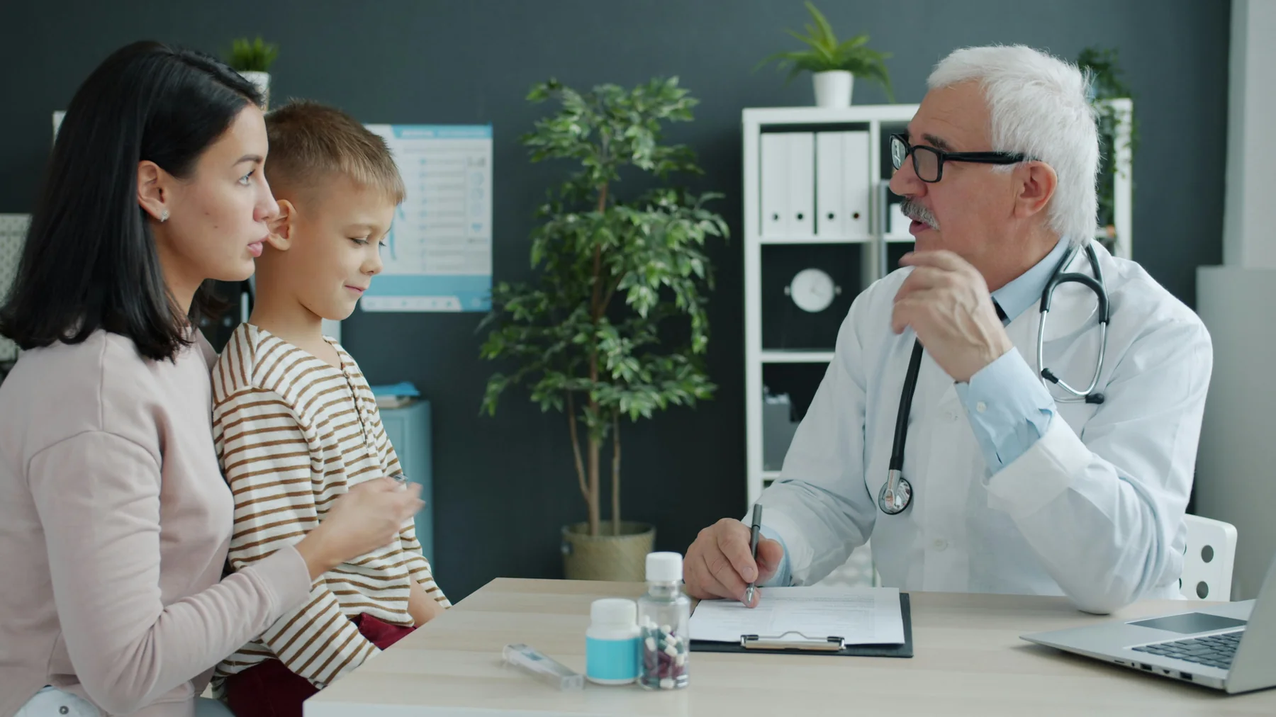 Medical consultation in a professional setting